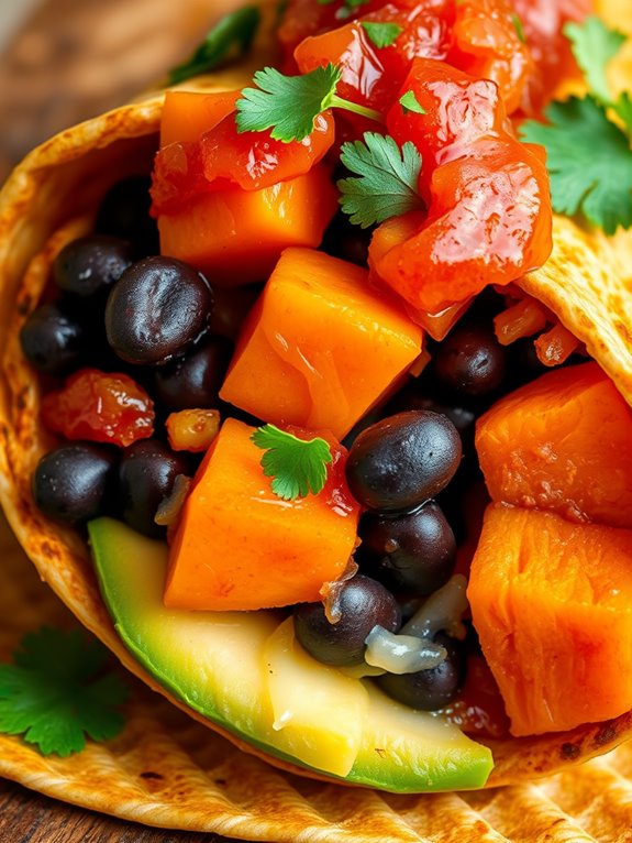 sweet potato breakfast burrito