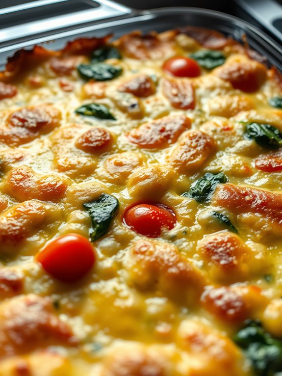 vegetable filled egg dish