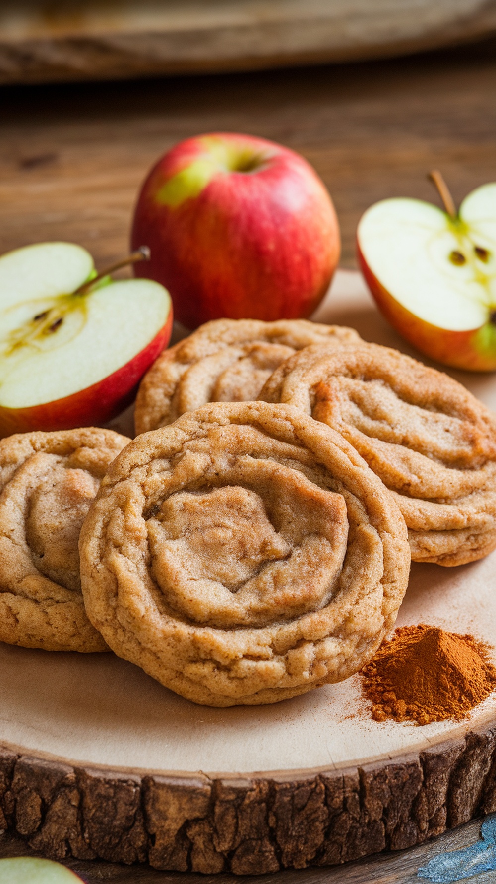 Cinnamon Apple Breakfast Cookies with fresh apples and cinnamon